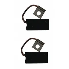 This carbon brush set is a replacement component for Makita grinders. It provides the electrical contact necessary for motor operation, restoring performance in compatible power tools used in maintenance and fabrication tasks.