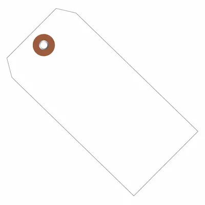 PARTNERS BRAND Shipping Tag,Plastic,6 1/4x3 1/8",PK100: #8, 6 1/4 in Tag Ht, 3 1/8 in Tag Wd - Plastic Shipping Tags