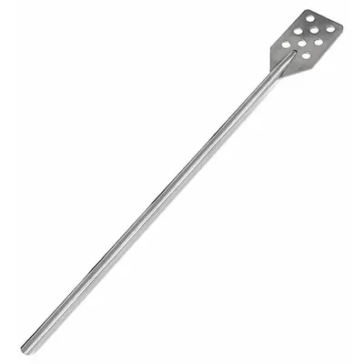 SANI-LAV Mixing Paddle: 60 in Overall Lg, 9 3/4 in Blade Lg, 1 Piece, Perforated - Stainless Steel Hygienic Mixing Paddles with Holes