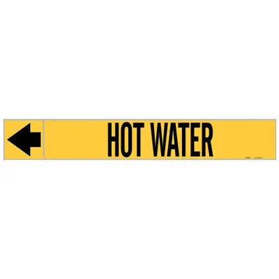 BRADY Hot Water Adhesive Pipe Markers on a Roll