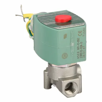 REDHAT Solenoid Valve: 2-Way, Normally Closed, 1/4 in Pipe Size, 24V DC, High Flow - 2-Way/2-Position, Normally Closed Solenoid Valves
