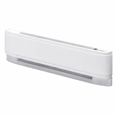 CADET Baseboard Heater: Commercial Grade, 750/563 W, Thermostat Included, White - Standard Electric Baseboard Heaters