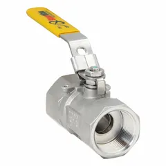 APPROVED VENDOR 316 Stainless Steel Ball Valve, 1-1/4 in, FNPT x FNPT, Locking Lever Handle