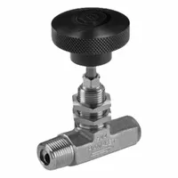 HAM-LET Plumbing Needle Valves: Inline Valve Body, 316 Stainless Steel, Integral Bonnet, MNPT x FNPT (MPN H-385U-SS-N-R-1/2-RS)