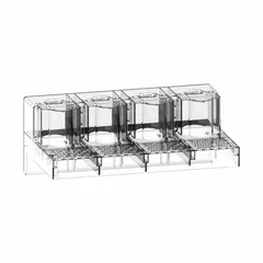 Terminal shroud accessory for TeSys Giga series contactors and starters. Provides protective insulation and finger-safe coverage for electrical connections in motor control panels and automation systems.