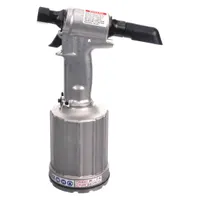 This air-powered blind rivet installation tool delivers 3,889 lbf pulling force. It features a 1/4 in Female NPT air inlet. Designed for installing blind rivets in industrial assembly, fabrication, and maintenance applications