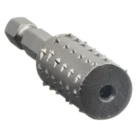 This cylinder-type rotary rasp is made from alloy steel and is suited for shaping and deburring materials such as bronze, iron, mild steel, plastic, soft metal, and wood. It is commonly used in metalworking, woodworking, and fabrication shops for material removal and finishing tasks