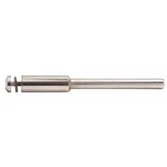 Screw lock-type wheel arbor designed for 1/16 in wheel arbors. Secures grinding or cutting wheels in place during industrial machining operations.