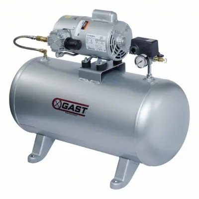 GAST 3LBA-46T-M300AX Reciprocating Piston Compressor/Vacuum Pump - Reciprocating Piston Compressor/Vacuum Pumps