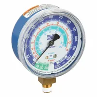 YELLOW JACKET Low Side Gauge: Low Side Gauge, 0 psi to 120 psi, Non-Liquid Filled, 2 1/2 in Dia (MPN 49052)