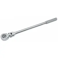 SK PROFESSIONAL TOOLS Hand Ratchet: Round, Reversible, 17 1/2 in Overall Lg, Chrome, Non-Magnetic (MPN 42472)