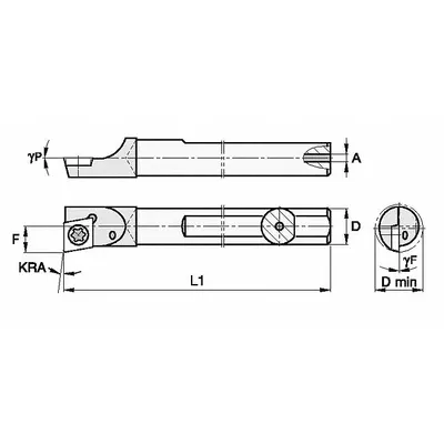 WIDIA Indexable Boring Bar: CCBI18745L (MPN 2832190) - Indexable Boring Bars