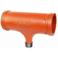 GRUVLOK Metal Pipe Tee: Tee, 2 1/2 in x 2 1/2 in x 2 in, Carbon Steel, EPDM Seal, 300 psi @ 150°F (MPN 0390020469)