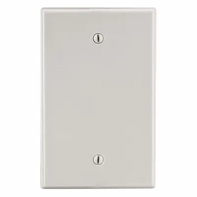 HUBBELL Wall Plate: Blank, 1 Gang, Almond - General Purpose Wall Plates