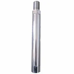 Extension for diamond-tipped core bits used in dry or wet coring. Overall length 12 in, shank diameter 1-1/4 in, thread size 1-1/4-7. Compatible with core bits of same thread specification for extended reach in deep-wall or floor coring applications.