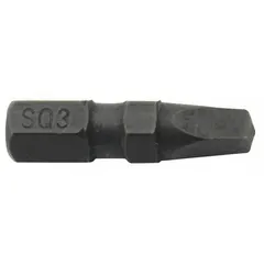 This 5-pack of insert bits features a 1/4-inch hex shank for use with impact drivers and power tools. Each bit has a 1-inch overall length and is constructed from S2 steel. Suitable for driving fasteners in assembly and maintenance tasks.