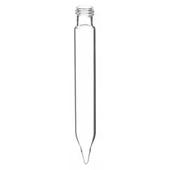 This KIMBLE glass centrifuge tube has a 15 mL capacity, 17 mm body diameter, and 126 mm overall height. The conical bottom facilitates pellet collection during centrifugation. It is colorless, not graduated, and does not include a closure. Suitable for general laboratory separation and sample preparation.