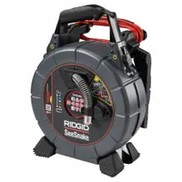 RIDGID Drain Inspection Camera: SeeSnake® microREEL, 100 ft Lg., 4 in Max. Pipe Dia., Fixed, Wifi (MPN 70803)