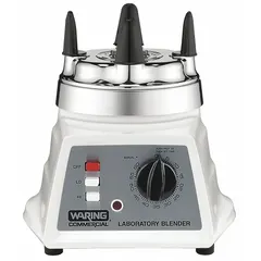 This benchtop blender base from WARING COMMERCIAL delivers 0.7 hp for blending tasks in laboratory settings. With an overall height of 8 inches, it is designed for benchtop mounting and includes the base only, requiring compatible blending containers for operation.