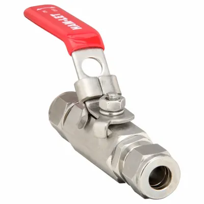 HAM-LET H-700-SS-L-10MM-T-LD Straight-Body Stainless Steel Ball Valve - Straight-Body Stainless Steel Ball Valves