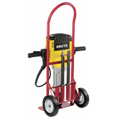 This corded T-handle breaker hammer operates at 120V AC and delivers 35 ft-lb of impact energy at 1,000 bpm. It accepts 1 1/8 in hex shank bits and weighs 63.2 lb. Designed for heavy-duty demolition tasks such as breaking concrete, asphalt, and masonry.