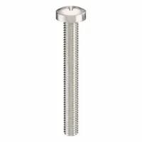 Machine Screw: M6x1.00 Thread Size, 50 mm Lg, 316, Stainless Steel, Plain, Pan, Phillips, 5 PK (MPN ZSCRW-504)