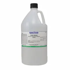 Liquid pH 4.01 buffer with ±0.01 accuracy at 25°C, supplied in a 4 L plastic jug. Lab grade, CAS 7732-18-5. Used for calibrating pH meters and electrodes in laboratory and industrial settings.