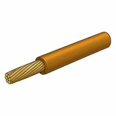 Single-conductor primary wire with XLPE insulation, 12 AWG, orange, rated 60 V. Supplied in a 500 ft spool. Suitable for use in vehicle electrical systems and other applications requiring flexible, thin-wall wiring.