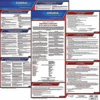 JJ KELLER Labor Law Poster: VA, Spanish, Plastic, 20 in x 24 in, Federal and State Labor Law (MPN 200-VA-1)