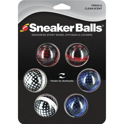 IMPLUS FOOTCARE Deodorizing Leave-In Balls: 87021, Black/Blue/Black/Red/Black/White, Plastic - Footwear Deodorizers