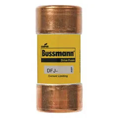 Class J, cylindrical body, fast-acting fuse rated 8 A at 600 V AC and 450 V DC. Provides overcurrent protection in industrial equipment such as motor control centers, panelboards, and branch circuits.