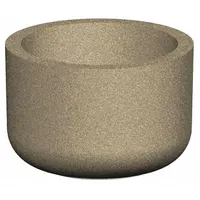 Planter Bollard: Circle, Gray, 36 in Overall Ht, Round Shape, Gray (MPN RP48X36)