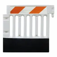 APPROVED VENDOR Pedestrian Barricade: Manual Carry, 38 in Ht, 3 9/16 ft Lg, 15 1/4 in Wd, White (MPN CSP-SW38-HIPLR-W-ADA35B)