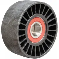 DAYCO Idler Pulley: Idler Pulley, 89005, Serpentine, Flat, Flangeless Flange, Light Duty, Polymer