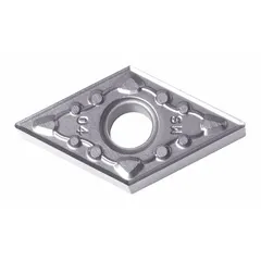 This diamond indexable turning insert is designed for precision machining of non-ferrous materials such as aluminum, copper, and plastics. It is suitable for turning, facing, and boring operations where high surface finish and extended tool life are required.