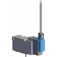 Solenoid Air Control Valve: Five-Way / Two-Position, SYJ5000, Single Solenoid, 24V DC, Plug-In (MPN SYJ5140-5MZ)