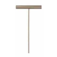 This non-sparking hex key features a 4 mm metric tip, short length, and T-handle design. Constructed from beryllium copper with an unfinished finish, it is suitable for use in environments where spark prevention is critical.