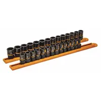 GEARWRENCH Bolt Extractor Set: 1/4 in, 3/8 in Drive Size, 1/4"/7mm - 3/4"/19mm Socket Size Range (MPN 84784)