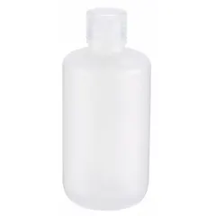 APPROVED VENDOR HDPE Narrow Mouth Round Lab Bottle, 250 mL, Natural, 24-410 mm Screw Closure