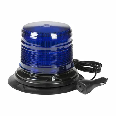 GROTE Flashing Beacon: Flashing Beacon, Blue, 8 1/16 in Overall Wd, 5 3/4 in Overall Ht - Vehicle Flashing Beacons