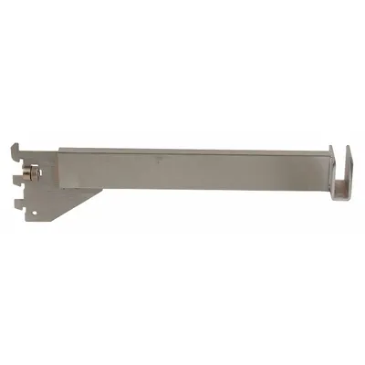 ECONOCO Rectangular Tubing Bracket: Single, 1 in Slot Spacing, 1/2 in Slot Lg - Tubing Brackets for Slotted-Standard Shelving