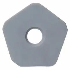Pentagon-shaped indexable milling insert for face and shoulder milling. Suitable for general-purpose machining of steel, stainless steel, and cast iron. CS7050 grade provides wear resistance and toughness for medium to heavy operations.