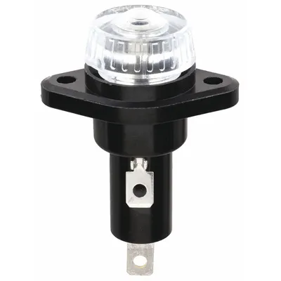 BUSSMANN Panel Mount Fuse Holder: For Fuse Size 13/32 in x 1 1/2 in, 1 Pole, 30 A Max - Fuse Holders for Cylindrical Fuses