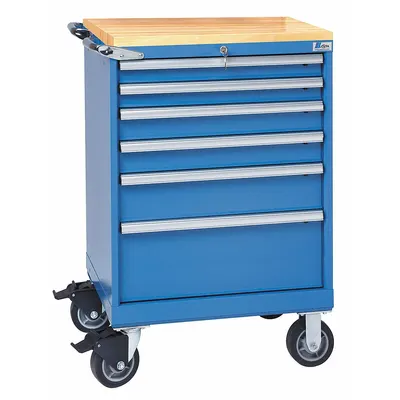 LISTA ST07-0505AB-MBKABB Mobile Modular Drawer Cabinet - Lista Mobile Modular Drawer Cabinets