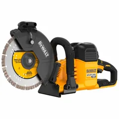 This cordless handheld concrete saw is designed for cutting concrete, masonry, and similar materials in wet or dry conditions. It features a 9 in blade diameter and a maximum cutting depth of 3-1/4 in, supporting a 9 Ah battery capacity. Suitable for construction, renovation, and demolition tasks requiring portability and precision.