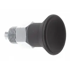 This nonlocking indexing plunger features a short pin and pull-knob design for quick retraction without permanent engagement. Constructed from stainless steel with a 1/2"-13 thread, it provides a nose force range of 6 N to 14 N. Suitable for precise positioning and frequent repositioning in jigs, fixtures, and assembly lines.