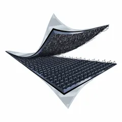 Black hook-and-loop roll with nylon construction. Overall width of 1 inch and length of 14 11/16 feet. Used for bundling, mounting, and securing cables, hoses, or components in industrial maintenance, assembly, and panel-building applications.
