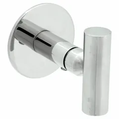 This WINGITS robe hook is made of polished stainless steel, offering corrosion resistance in moist environments. It includes screws and waterproof tape for installation. Typical applications include hanging robes, towels, or clothing in bathrooms, spas, or locker rooms.