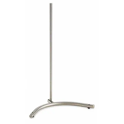 TROEMNER Support Rod: Stainless Steel, 5/8 in Rod Dia, 10 1/2 in Overall Lg, 4 ft Overall Ht - Lab Support Stands with Rod Included