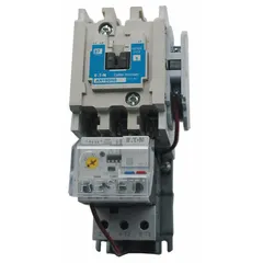Three-pole NEMA Size 1 non-reversing magnetic motor starter rated 27 A with electronic overload protection, eliminating the need for thermal units. Features a 24V AC coil, one normally open auxiliary contact, and a pilot light for signaling. Suitable for controlling three-phase motors in continuous-duty applications such as conveyors, pumps, and compressors.